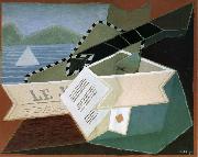 Juan Gris Guitar in front of the sea oil on canvas